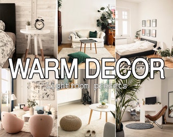 5 Clean Home Lightroom presets, Cozy Interior Airy Warm Aesthetic Light Bright Real Estate Indoor, Lifestyle Instagram Blogger Influencer