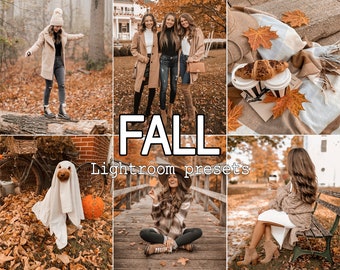 9 Warm Fall Lightroom presets, Cozy Autumn presets for Family photography, Bright and Airy, Soft Aesthetic presets for Lifestyle Bloggers