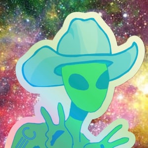 Cosmic Cowboy Sticker