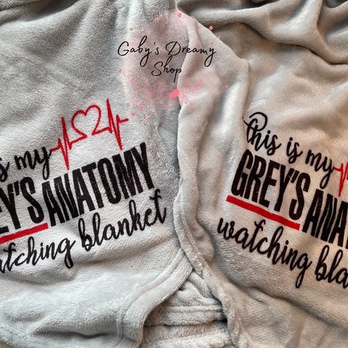 My Grey's Anatomy Watching Blanket Etsy