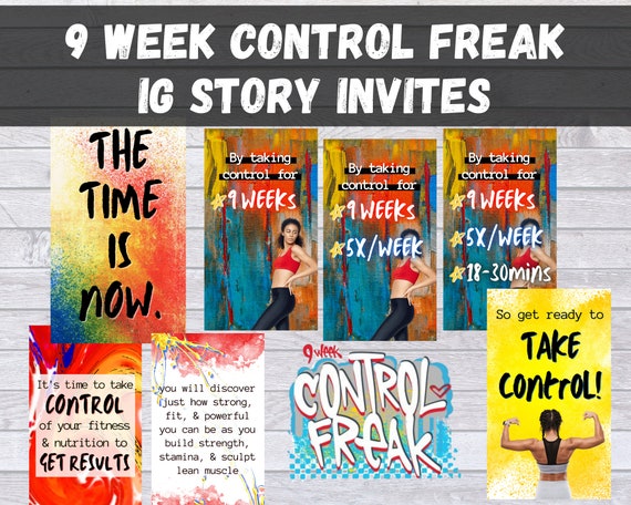 Canva Control Freak Story Images Control Freak Program Story Images Canva Template BB Coach Control Freak Story Control Freak Images