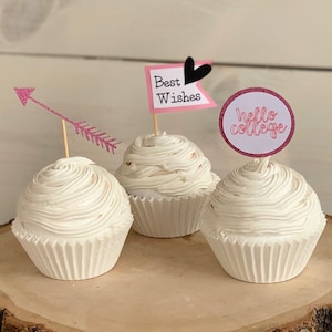 Let The Adventures Begin Cupcake Topper, Adventures Cupcake Topper, Going Away, Baby Shower, Engagement, Wedding, Party Cupcake Topper