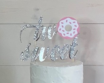 Donut Grow Up Birthday Cake Topper, Donut Birthday, Donut Girl Birthday, Donut Party Topper