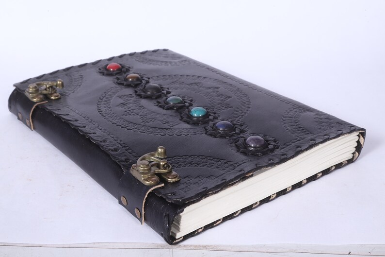 Leather Book of Shadow Journal Unique Writing Notebook Travel Etsy