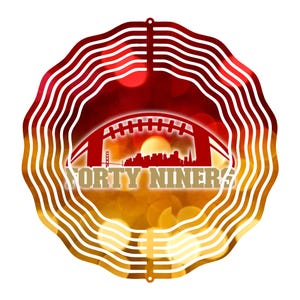 San Francisco 49ers Football PNG, Golden Gate Skyline & Helmet Design Digital Sublimation Download for Tumblers, Apparel, Spinners abd More