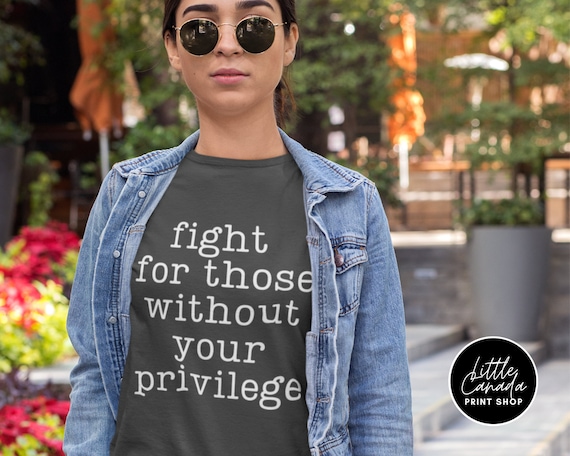 White store privilege shirt