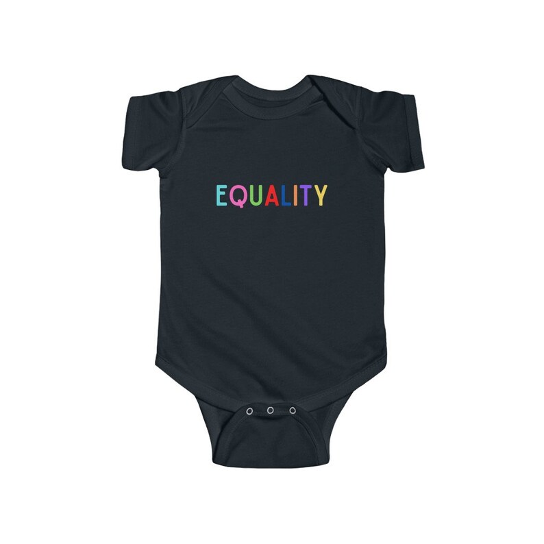 Love is Love Baby Shower Gift Feminist Baby Infant Fine Jersey Bodysuit. Liberal Baby Equality Onesie Black Lives Matter Baby Gift