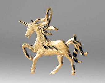 Ciondolo Libra Zodiaco 3D Placcato Oro 14kt Con Catena Corda, Nuovo, USA