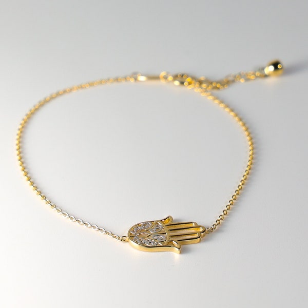 Gold Hamsa Bracelet Etsy