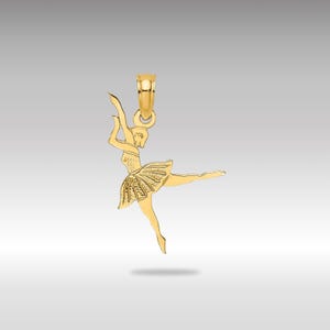 14K Gold Ballerina Necklace Pendant - Elegant Dancer Charm - Ballet Jewelry for Women - Gift for Dancers - Dance Recital Keepsake