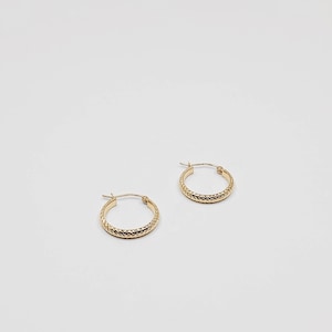 14K Gold Hoop Earrings 3mm Thick 20MM Wide- Real Solid Gold Hoop Earrings- Classic Gold Hoop Earrings- Hoop Earrings for her - ER73