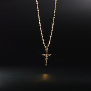 Goldene Kreuz Halskette Aus Kunststoff - Kostüm Zubehör Für Halloween & Karneval