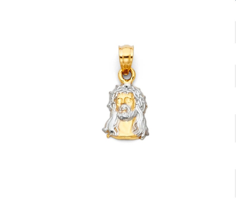 Solid Gold Jesus pendant Gold Jesus Charm 14k Solid Gold Jesus PendantCharm 14k Gold Jesus Charm for Men and Women Gold Jesus Pendant