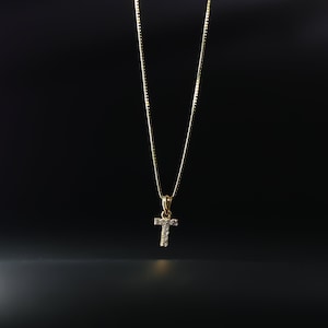 14k Gold &quot;T&quot; Initial Pendant Charm With Cubic Zirconia Stones- Gold &quot;T&quot; Initial Necklace