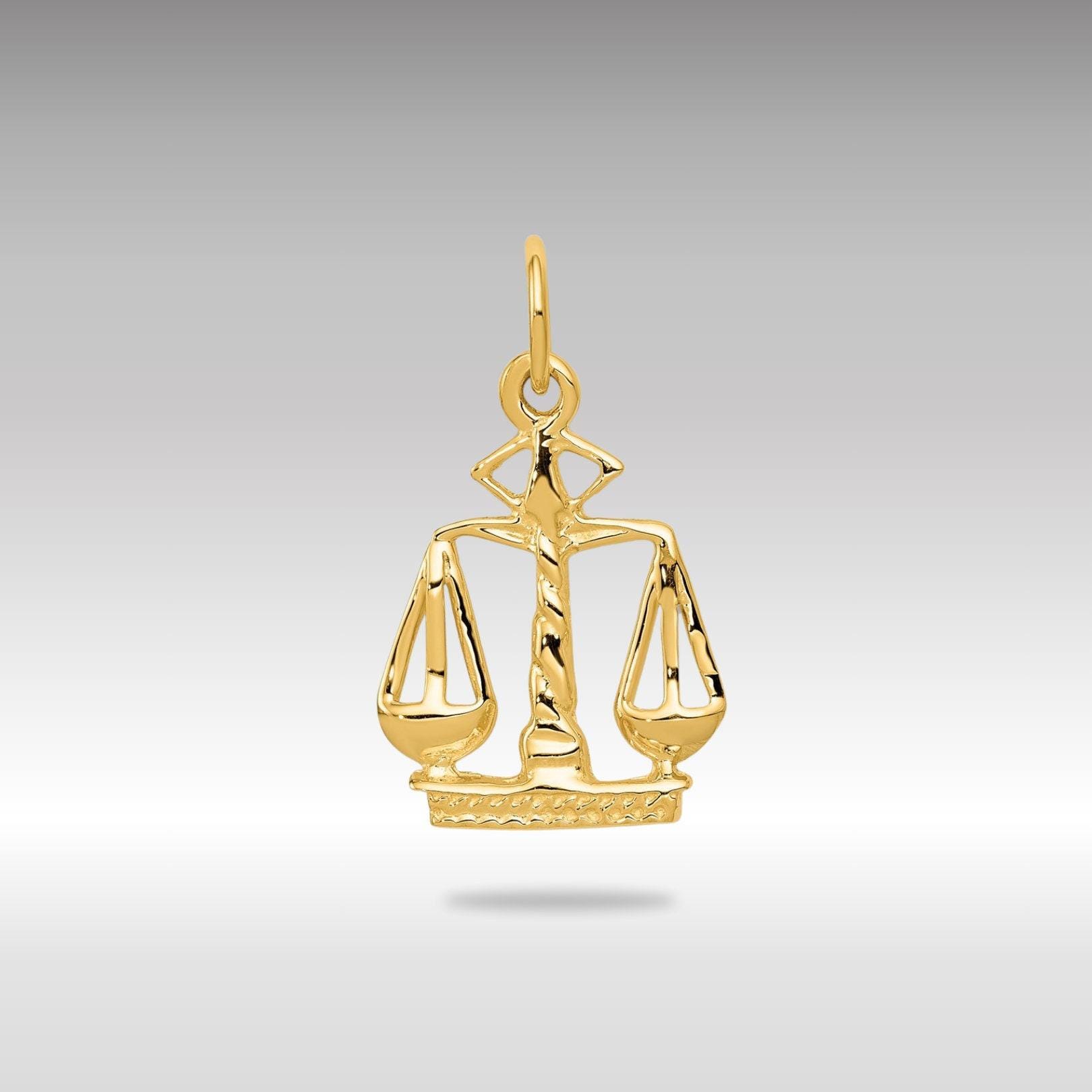 14K Gold Scales of Justice Necklace: Legal Symbol Pendant - Etsy