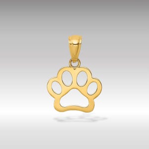 14K Gold Dog Paw Pendant: Heartwarming Pet Lover Charm