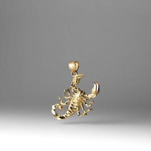 14K Solid Gold Scorpion Pendant Necklace – Unique Scorpio Zodiac Charm, Luxury Fine Jewelry for Bold Personalities