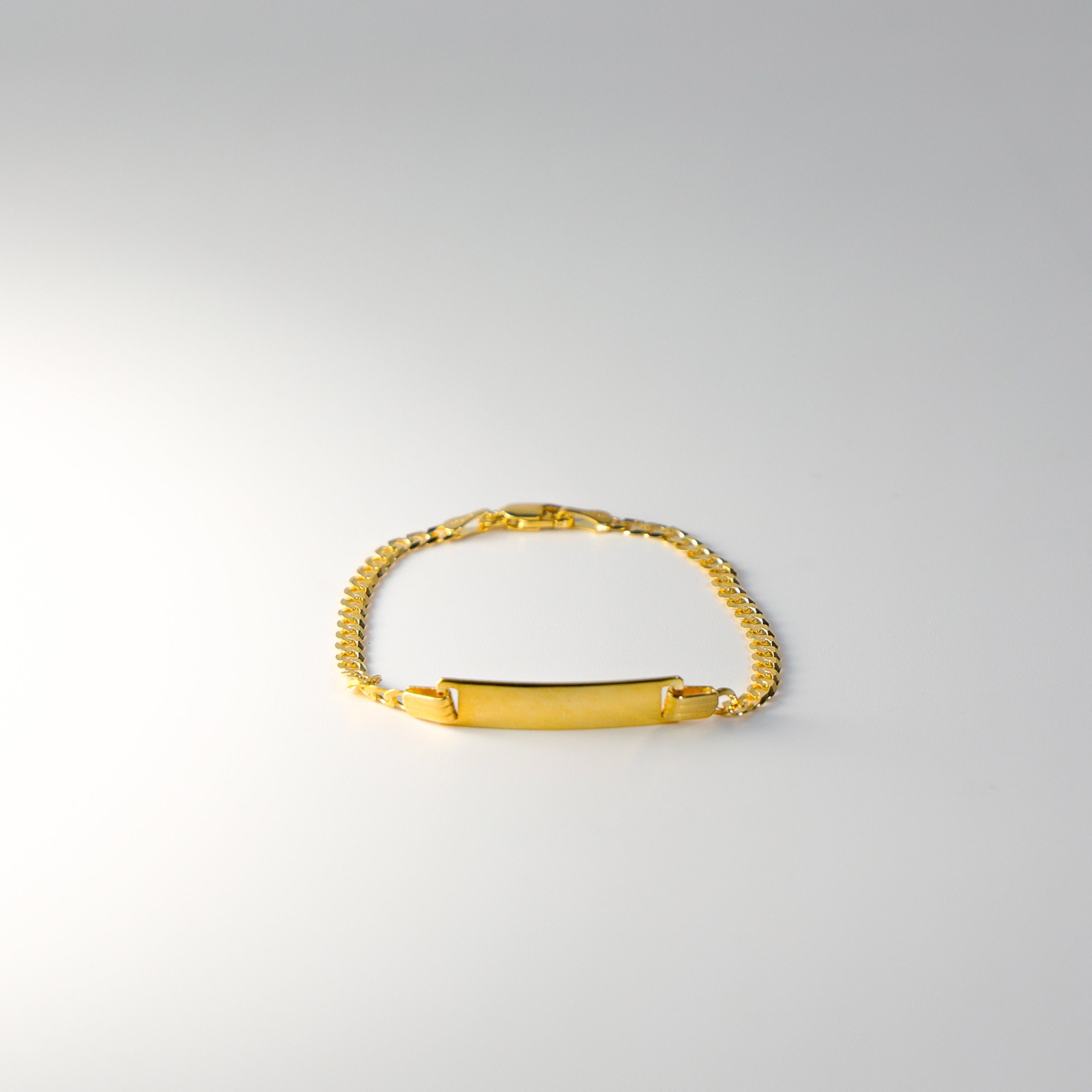 Gold Id Bracelet Etsy Singapore