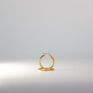 14K Gold Hoop Earrings 1.5mm Thick 20MM Wide- Real Solid Gold Hoop Earrings- Classic Gold Hoop Earrings- Hoop Earrings for her