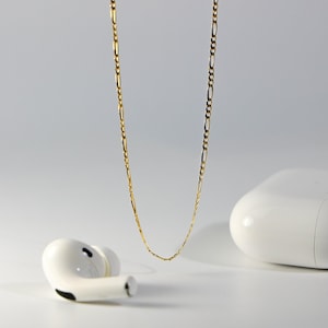 2mm Solid 14k Gold Figaro Chain- 14k Gold 20 inches Figaro Chain Necklace