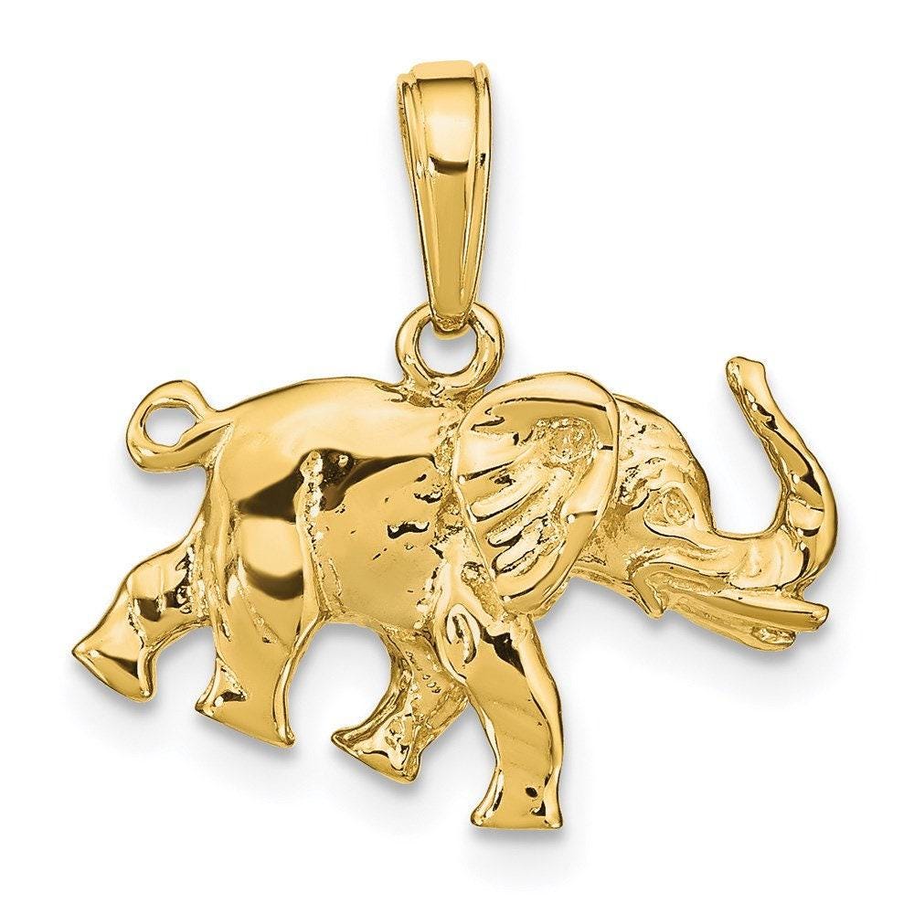 象/ゾウモチーフ ペンダントトップ K18ゴールド 18金 1.6g レディース 