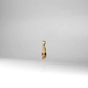 14k Gold Sandale Anhänger Charm-Real Dainty Gold Beach Flip Flop Kettenanhänger
