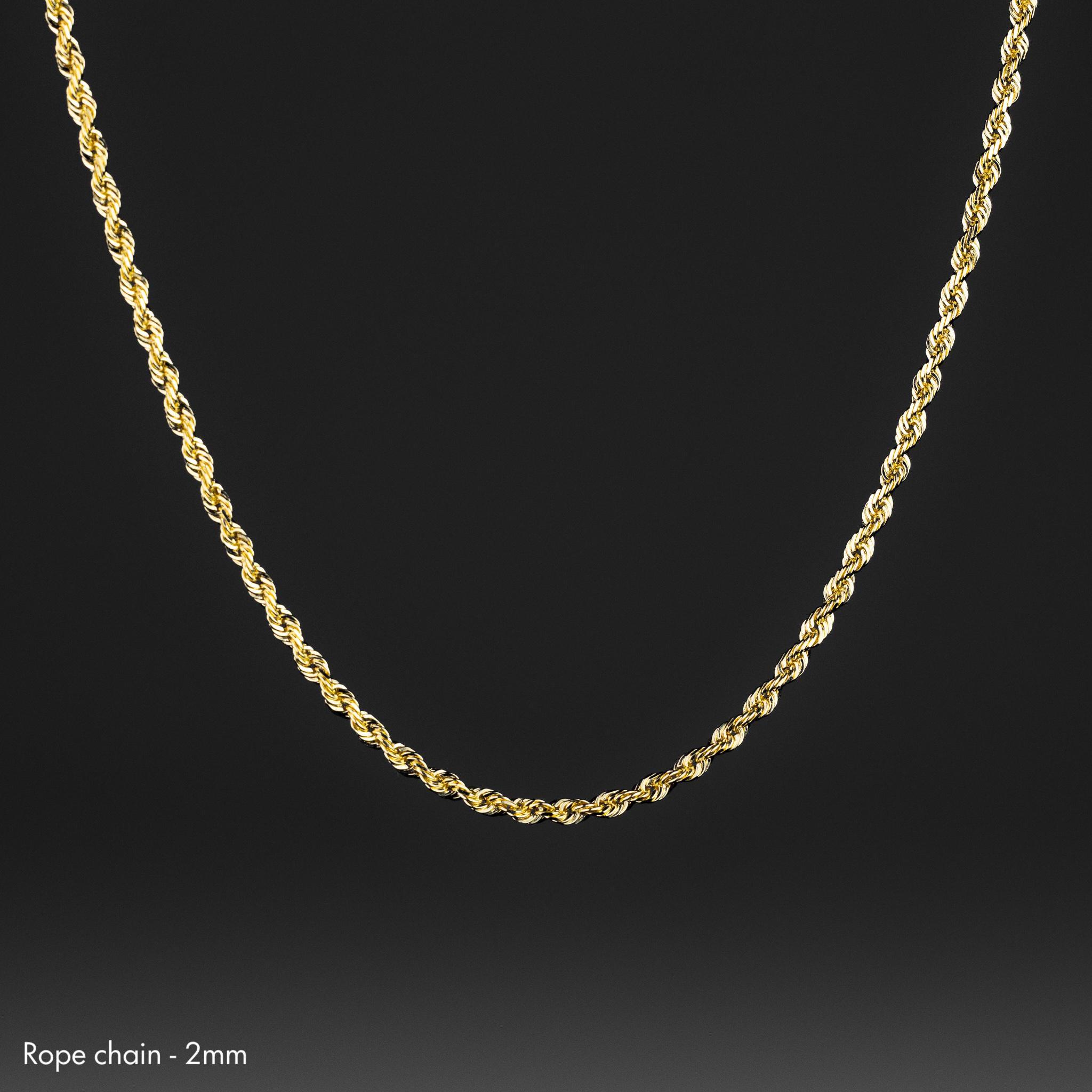 14K ゴールド 3D クラウン ペンダント ネックレス - ロイヤル チャーム 
