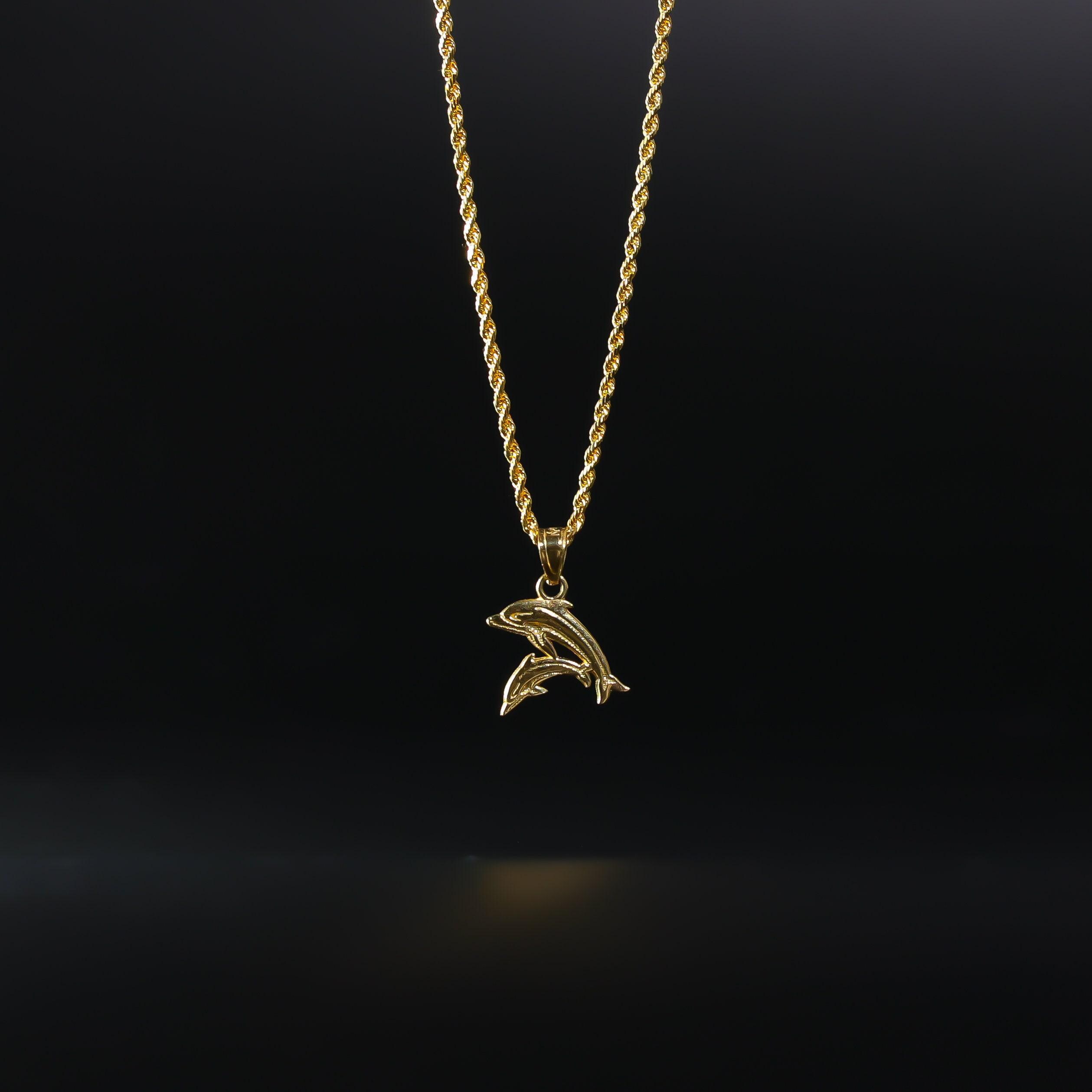 ITALY製 14KT 2.9g デザインネックレスチェーン 14K Solid Gold Two 