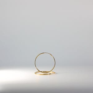 14K Gold Hoop Earrings 1.5mm Thick 40MM Wide- Real Solid Gold Hoop Earrings- Classic Gold - Earrings for her
