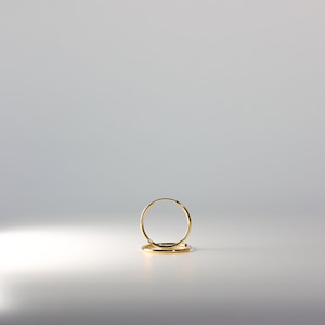 14K Gold Hoop Earrings 1.5mm Thick 25MM Hoop Wide- Real Gold Hoop Earrings- Classic Gold Hoop Earrings- Hoop Earrings for her