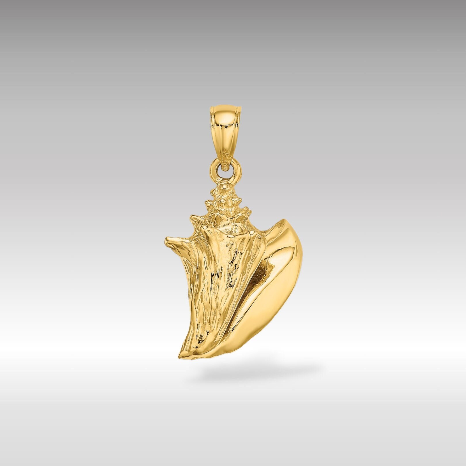 Gold conch necklace deals