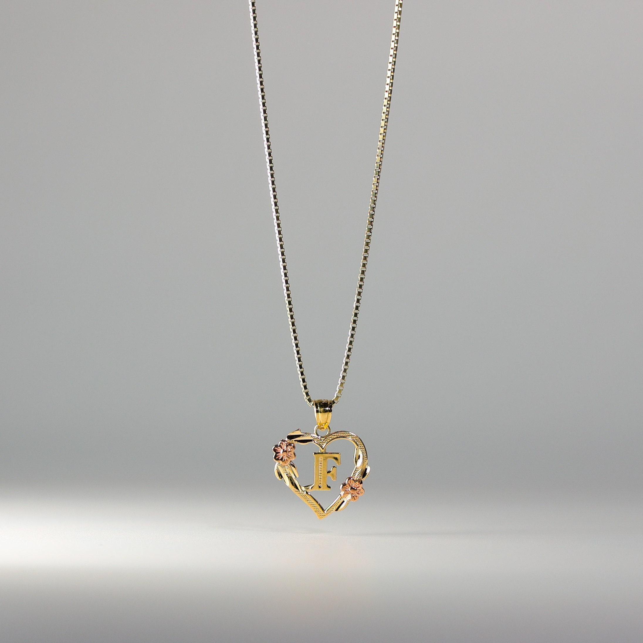 Collana Con Iniziale F Per Donna – Oro Rosa, Ciondolo A Lettera Con Cuore. In Acciaio Inox 316L, Placcato 18K. Catena 45 Cm Regolabile. Regalo Di Compleanno Per Ragazze. - 3