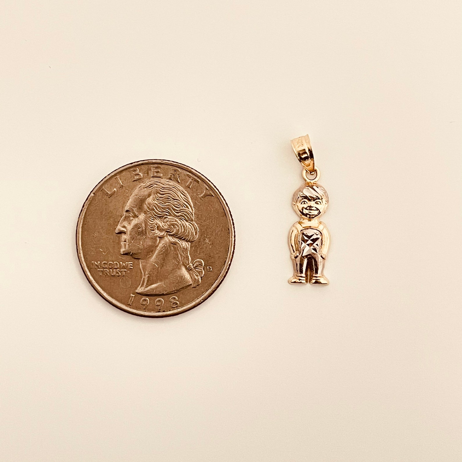 14k Real Gold Boy Pendant/Charm Gold Boy Pendant For Him Etsy