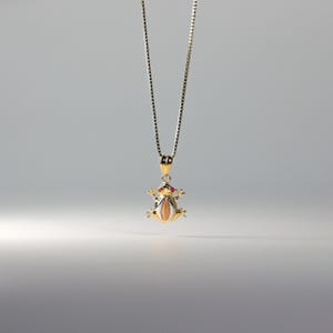 14K Solid Gold Frosch Anhänger - polierte Amphibien Charm Halskette, luxuriöser Schmuck für Naturliebhaber
