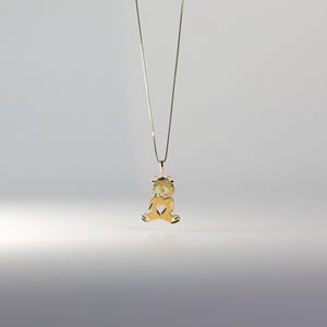 14K Massivgold Bär Anhänger Halskette - Wildnis-inspirierte Tier Anhänger, Luxus Schmuck Geschenk für Naturliebhaber