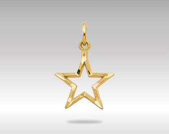 Halsband med stjärnhänge i 14 karat guld med diamanter: Celestial Jewelry Present