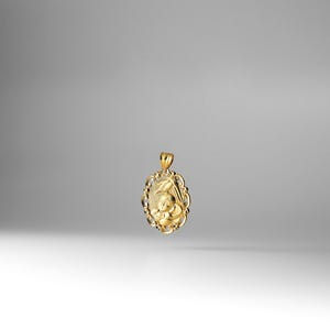 14k Gold Baby Baptism Pendant Charm- Real Gold Baby Baptism Necklace Charm