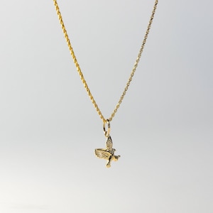 14K Solid Gold Flying Eagle Pendant – Bold Eagle Necklace, Luxury Fine Jewelry for Collectors