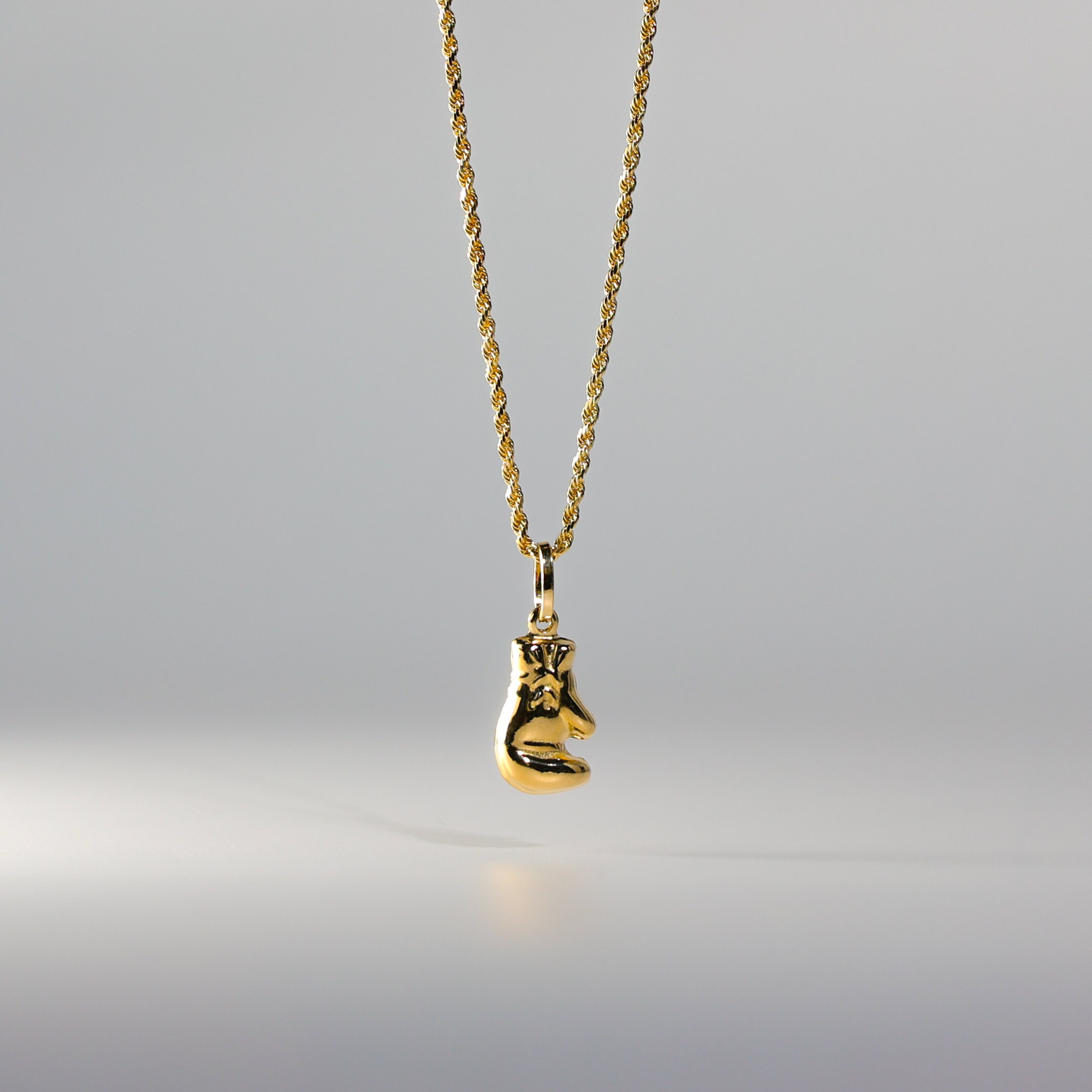 14k Gold Boxing Glove Pendant Charm Real Gold Boxing Glove Necklace Charm For Him Her