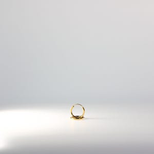 14K Gold Hoop Earrings 2mm Thick 15MM Hoop Wide- Real Gold Hoop Earrings- Classic Gold Hoop Earrings- Hoop Earrings for her-ER133