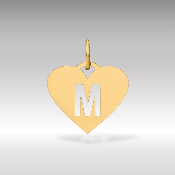 M MOOHAM Collana con iniziale a forma di cuore per donne e ragazze, in