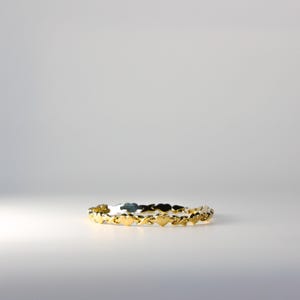 14K Gold XO Armband: Italienische Stampato Gliederkette