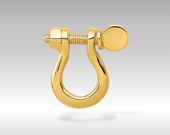 Pingente de Manilha em Ouro 14K: Charme Náutico Marcante