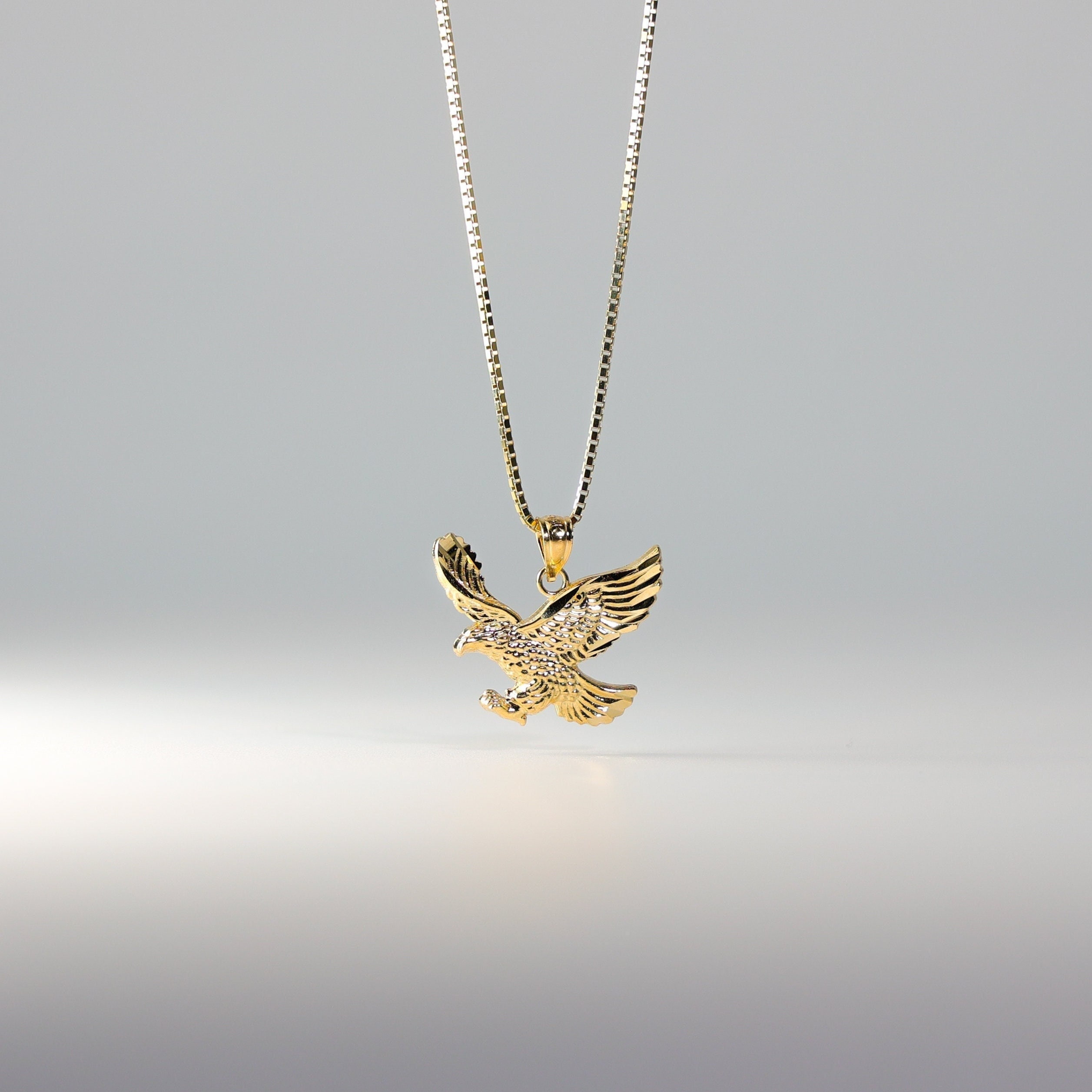 Gold eagle charm sale
