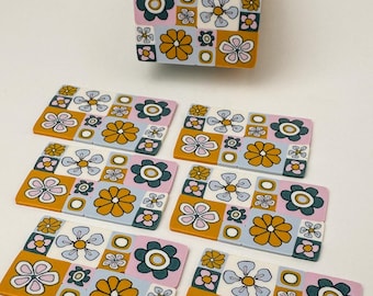 Polymer Clay Cane Nähanleitung, Patchwork Blütenblätter, PDF Cane Nähanleitung