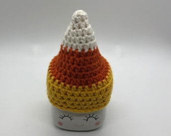 Candy Corn Marshmallow Mug Hat