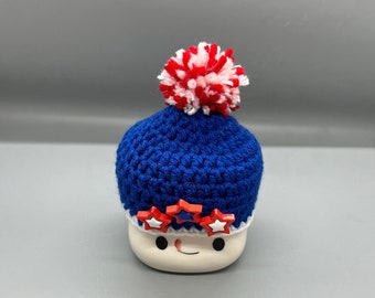 Patriotic Marshmallow Mug Hat - Blue