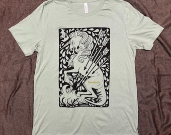 Sage-Green Unicorn Shirt