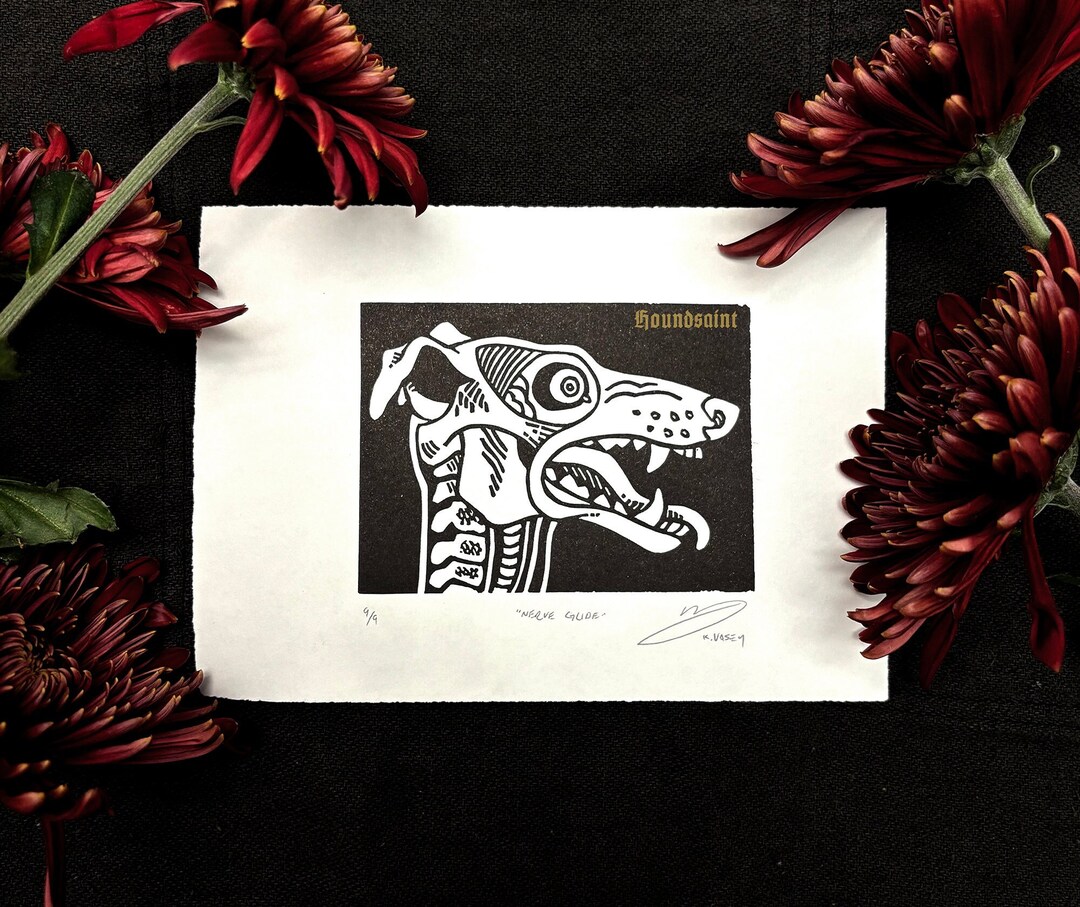 Linocut Print: Radial Nerve Glide - Etsy