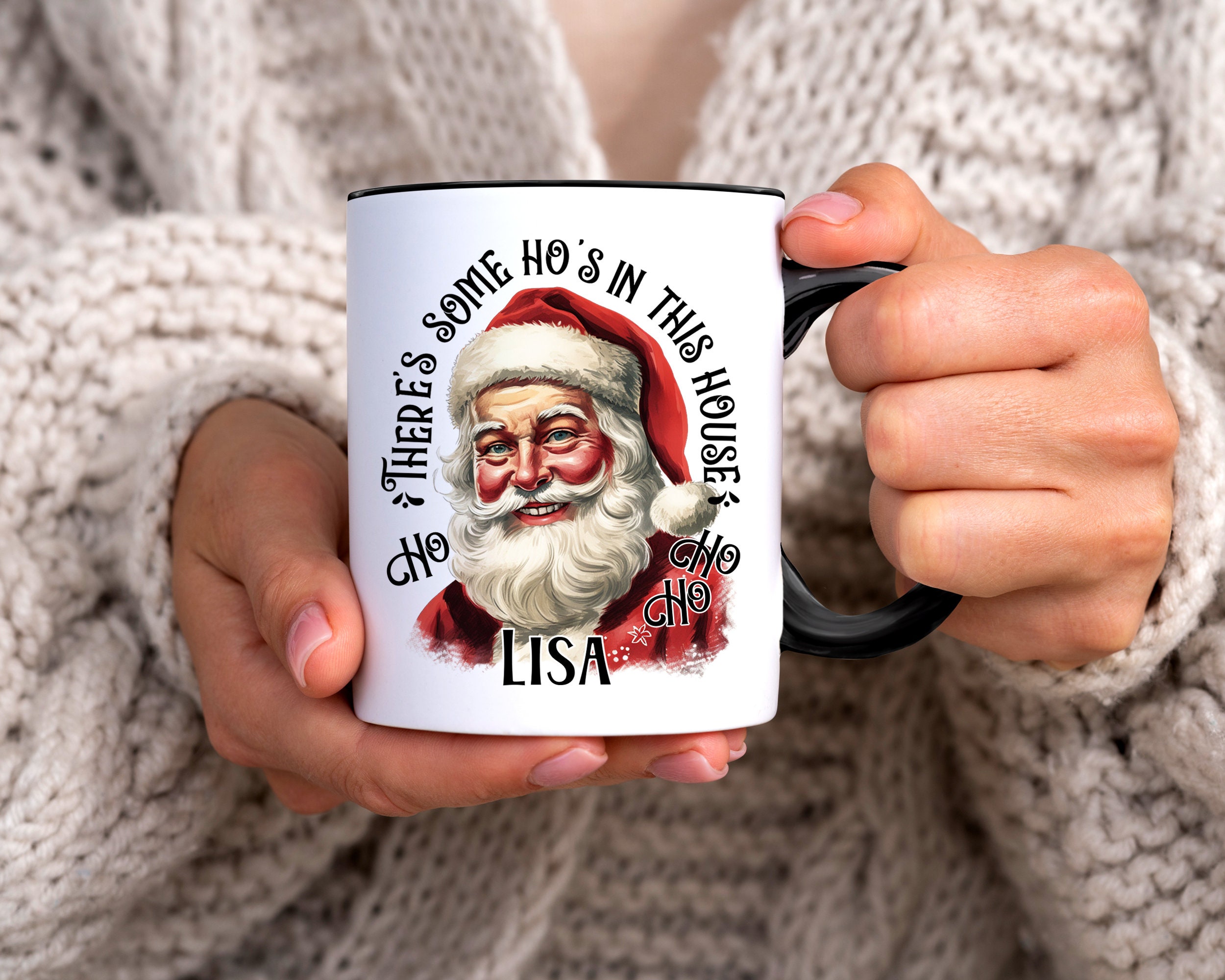 Personalized Hot Chocolate Mugs, Funny Christmas Mug, Secret Santa Gif <div  class=aod_buynow></div>– Inhomelivings